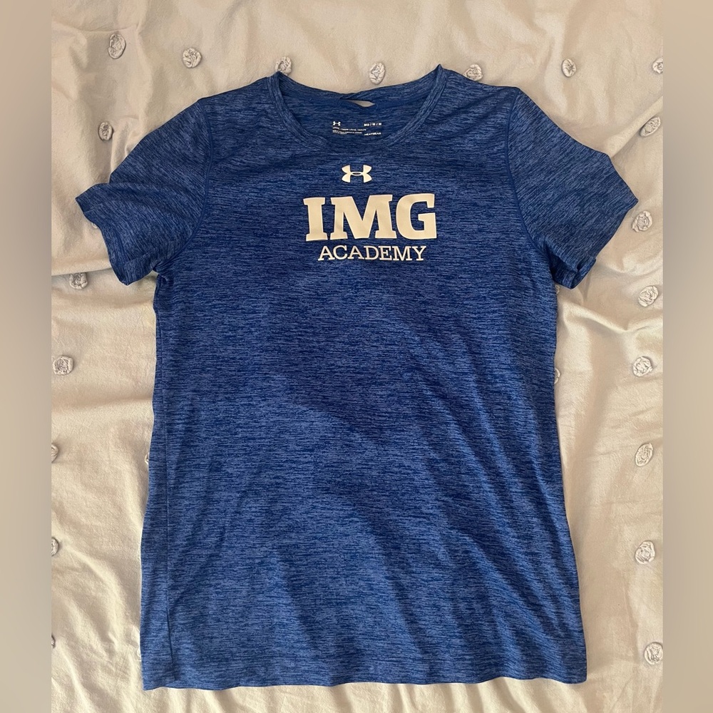 IMG Academy Under Armour Blue Shirt Size Medium
